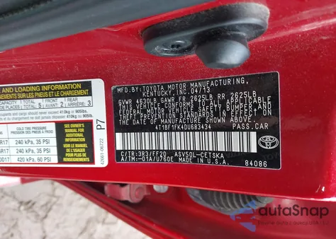 2013 Toyota Camry Se from USA, damaged, VIN 4T1BF1FK4DU683434